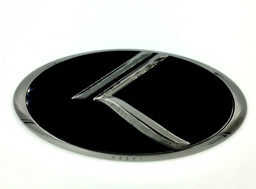 3D K Logo Front Carbon Black Emblem For KIA New K7 Cadenza 2009 2015