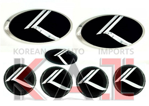 2013-2018 Pro Ceed VINTAGE K *FULL PACKAGE 7pc*Emblem Badge Hood/Grille/Trunk/Caps/Steering (Various Colors)