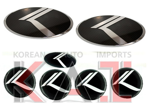 2005-2010 Sportage VINTAGE K *FULL PACKAGE 7PC*EMBLEM BADGE HOOD/GRILLE/TRUNK/CAPS/STEERING (VARIOUS COLORS)