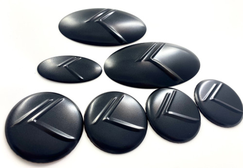 BLACK EDITION Vintage K "METAL SKIN" Overlay Emblems FULL 7pc Set for Soul 2014-2019 BLACK EDITION Vintage K "METAL SKIN" Overlay Emblems FULL 7pc Set for Soul 2014-2019