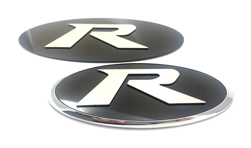 "R" Logo Badge Replacement Set 2pc for Veloster "N" Model 