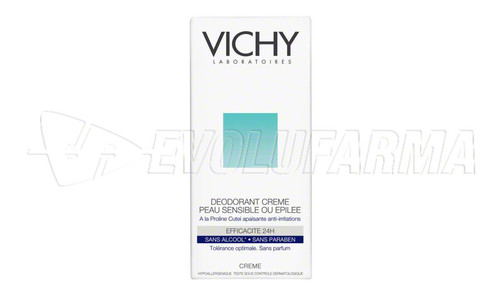 VICHY DÉODORANT. DESODORANTE EN CREMA 24 HORAS. Envase de 40 ml.