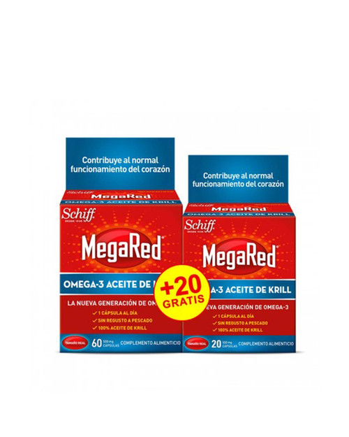 Megared omega-3 con aceite de krill 60+20 caps