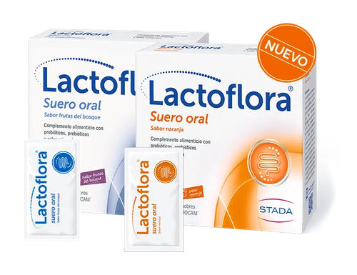 LACTOFLORA SUERO ORAL 6 SOBRES DUOCAM 6,58 G SABOR NARANJA