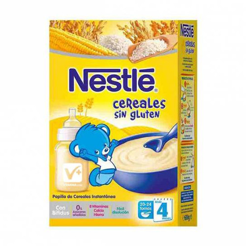 Papillas nestlé de cereales sin gluten de fácil digestión 600 g