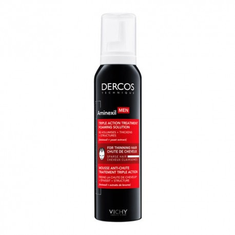 Dercos aminexil men espuma triple aCCión anticaída 150 mL