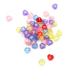 HB-005M Heart Colored Alphabet Beads