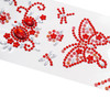 Butterfly Stone Sticker Red