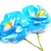 FLR-016 Foam Flower,Lt Blue/White Swirl, 2"