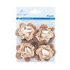 FLR-047 Burlap Adhesive Flower,Burlap/Canvas, 2.5"