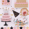 SF-137 Happy Birthday 3D Sticker, Pink