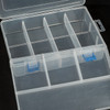 Clear Plastic Container Box with Tray - 8 Compartments