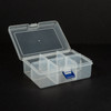 Clear Plastic Container Box- 6 Compartments