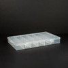 Large Clear Plastic Container Box- 24 Compartments