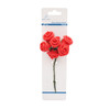 6ct. EVA foam flowers - Red Rose