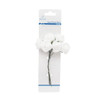6ct. EVA foam flowers - White Rose