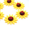 6 ct. Felt Sunflower Dot Sticker