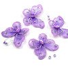 4 ct. Embellishment Butterfly-Purple, Approx. 2.09x1.57in (5.3x4cm)