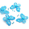 4 ct. Embellishment Butterfly-Blue, Approx. 2.09x1.57in (5.3x4cm)