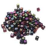 BA-006 Cube  Alphabet Beads