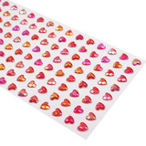 Heart Stone Sticker Red AB