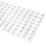 Faceted Stone Sticker Clear