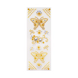 Butterfly Stone Sticker Yellow