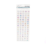 Dot Frame Stone Sticker Clear