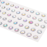 Dot Frame Stone Sticker Clear