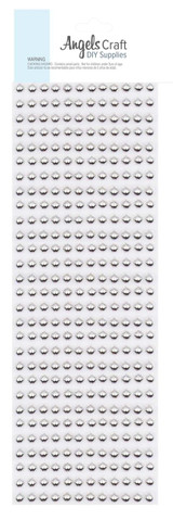 Silver Pearl Cabochon Sticker