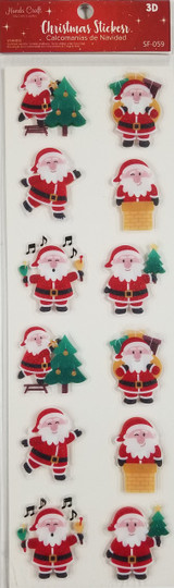 Assorted Santa Sticker
