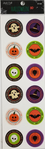 Round Halloween Sticker