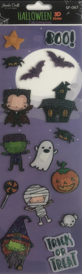 Boo Halloween 3D Sticker