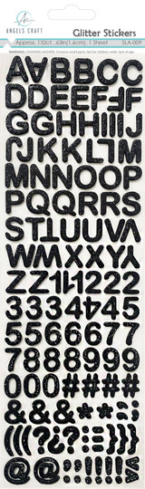 Alphabet Stickers Black
