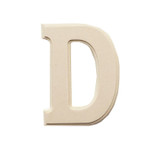 6" Wood Letter "D"