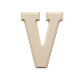 6" Wood Letter "V"