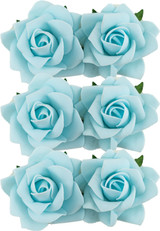 FLR-004 Foam Flower,Lt.Blue, 2.5",