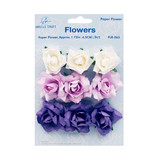 FLR-065 Paper Flower-Cream, Pink, Purple