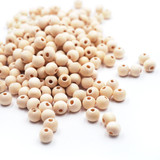 HB-013 Woodent Beads, Round 8MM