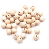 HB-014 Wooden Beads, Round, 14mm