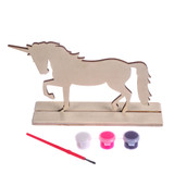PNT-033 Wooden Unicorn Painting Set  