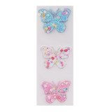 SFT-035 3 CT. Felt Sticker-Butterfly, Approx. 2.48in