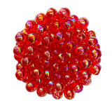 Clear Beads-Red