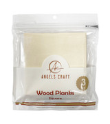 3 ct. Wood Planks- Square Shape