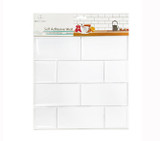 Self Adhesive Plastic Wall Tile.  Approx: 12" x 12" - D3D-022