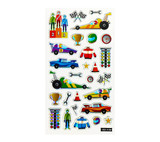 28 ct. Puffy Sticker- Racing Car