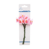 12ct. EVA foam flowers - Pink Lily