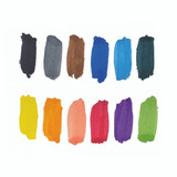 12 pcs Dual Tip Alcohol based Markers - Primary Colors