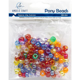 43g. Pony Bead- 9 AB Multi Color