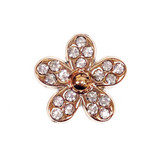1 Sheet, 12ct. Flower Rhinestone W/  Rhinestones Stickers